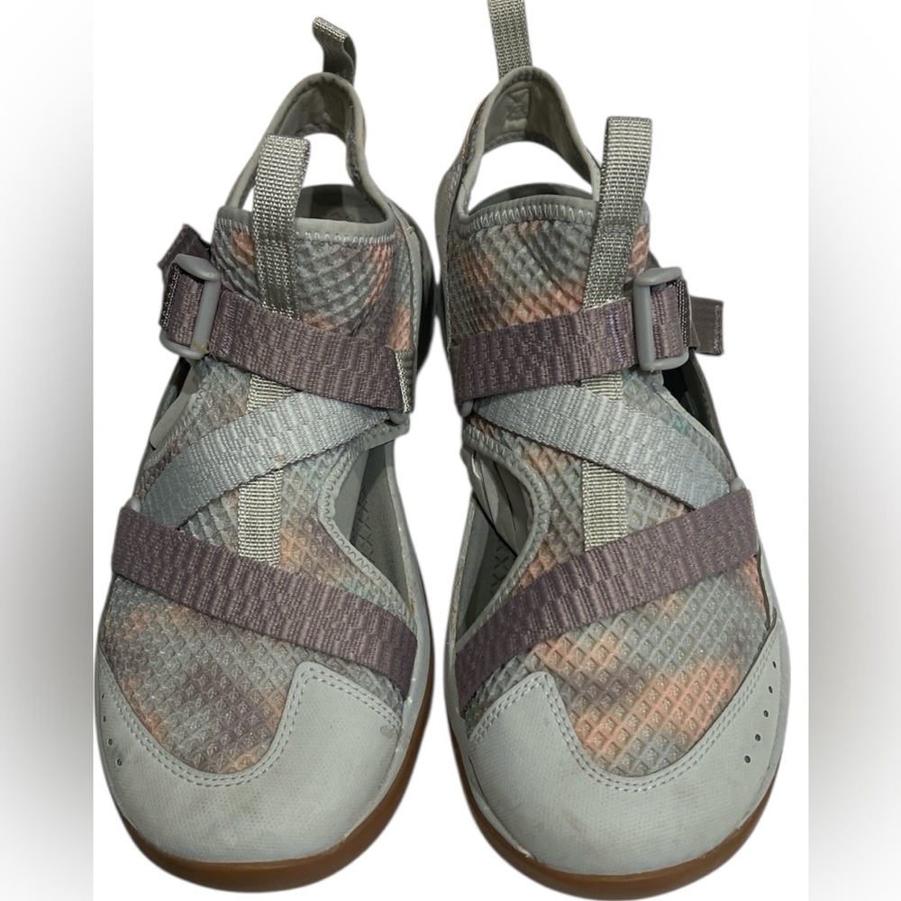 Chaco Wo's Size 9 Odyssey Mist Quail Comfort Hiking Sandals Slip On J107304 NICE